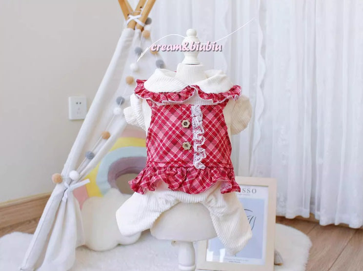 ☆チェックフリル ワンピース&ロンパース☆