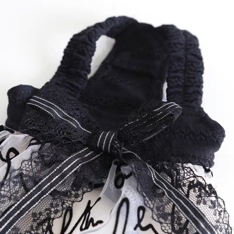 ☆モノトーンシースルーバルーンワンピ☆