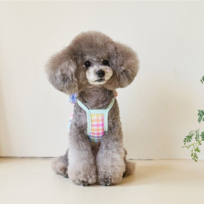 ☆23年新作☆チェックリボン水着(帽子つき)☆