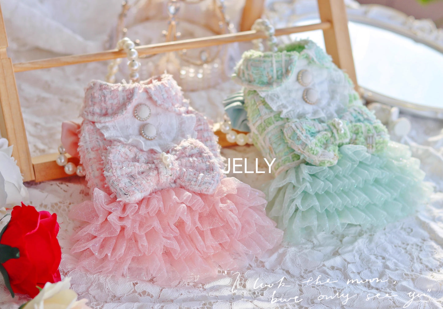 ☆【受注生産品】ツイードフリルワンピース☆