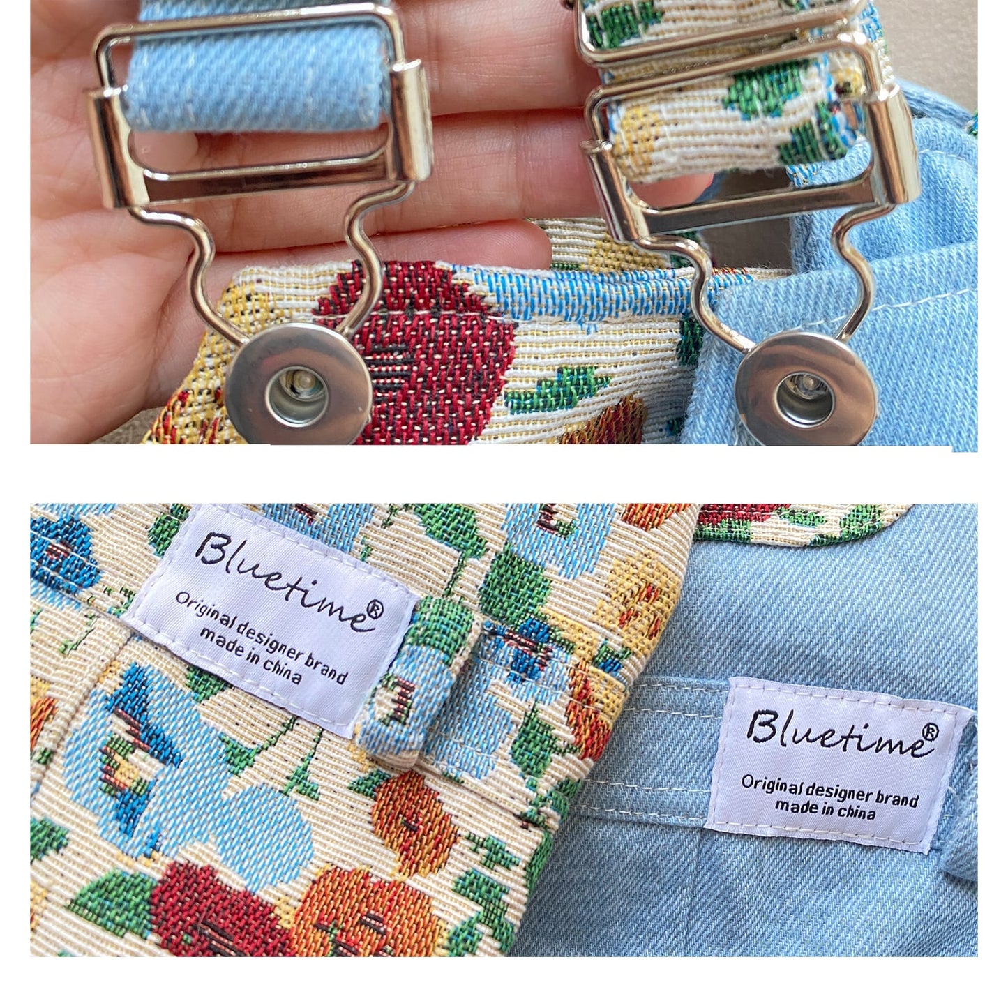 ☆デニム×アンティーク花柄ワンピ&ロンパース☆