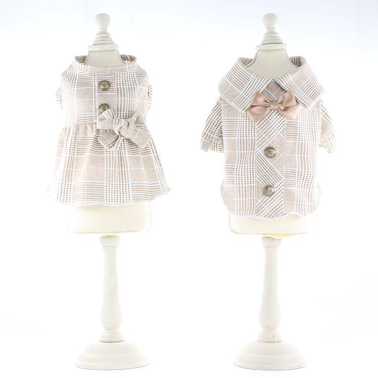 【即納品】チェックリボンワンピース&チェックリボンシャツ☆