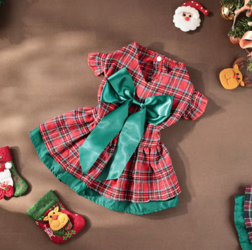 ☆バックリボンチェックワンピース☆【即出荷可能商品】