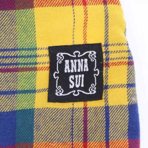 2023秋冬 ANNA SUI（アナ スイ）チェック柄フェイクレザーワンピース