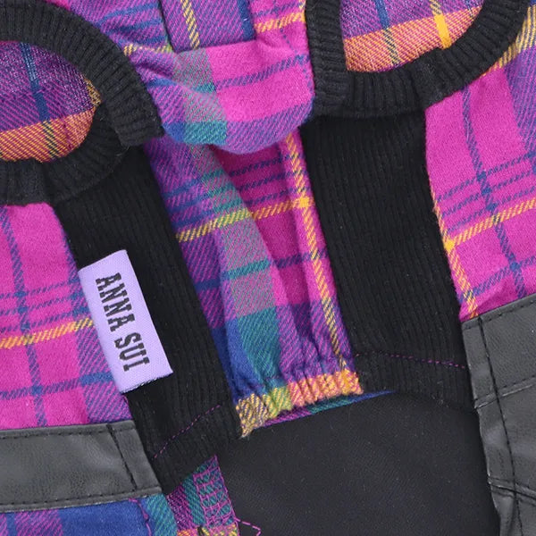 2023秋冬 ANNA SUI（アナ スイ）チェック柄フェイクレザーワンピース