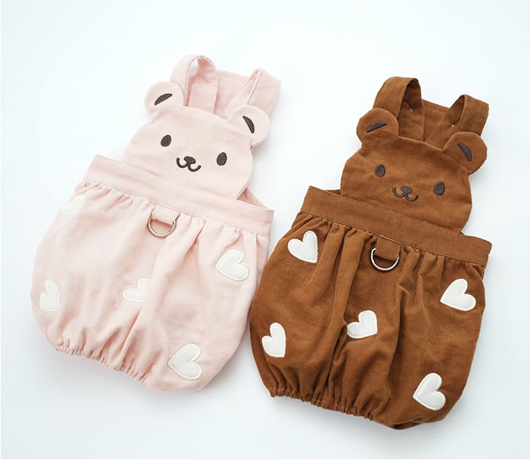 ☆BEARハート柄サロペット☆